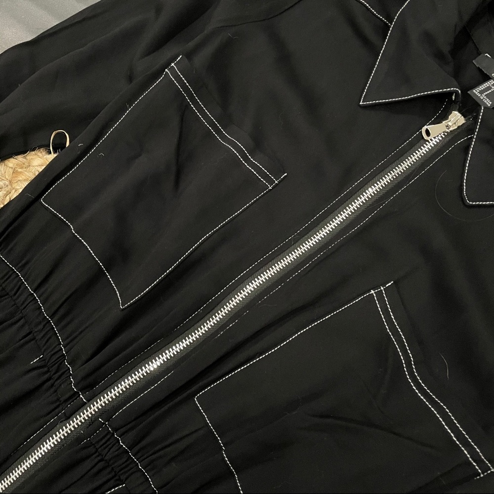 Black zipper jumpsuit - Picture 5 of 12